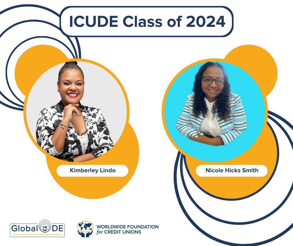 🎉Congrats 2024 ICUDE Class!🎉 
Kimberley Lindo is Member Services Officer for Co-operative Credit Union League in Jamaica.
Nicole Hicks Smith is an Internal Auditor for Clico Credit Union in Trinidad &amp; Tobago.
Read more about the ICUDE Class of 2024: buff.ly/3yI6Owu