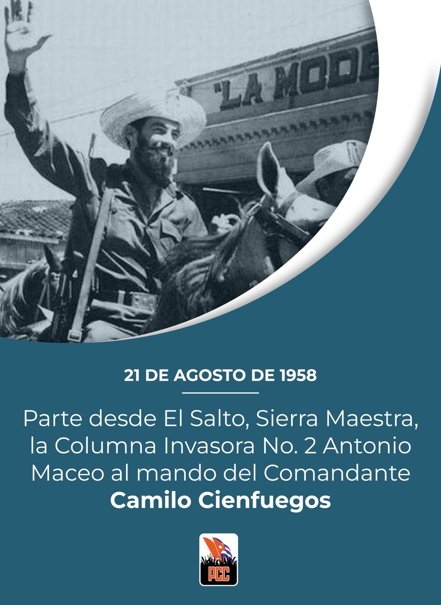 Las columnas rebeldes —enfatizó Fidel— avanzarán en todas direcciones hacia el resto del territorio nacional sin que nada ni nadie las pueda detener

#Cuba