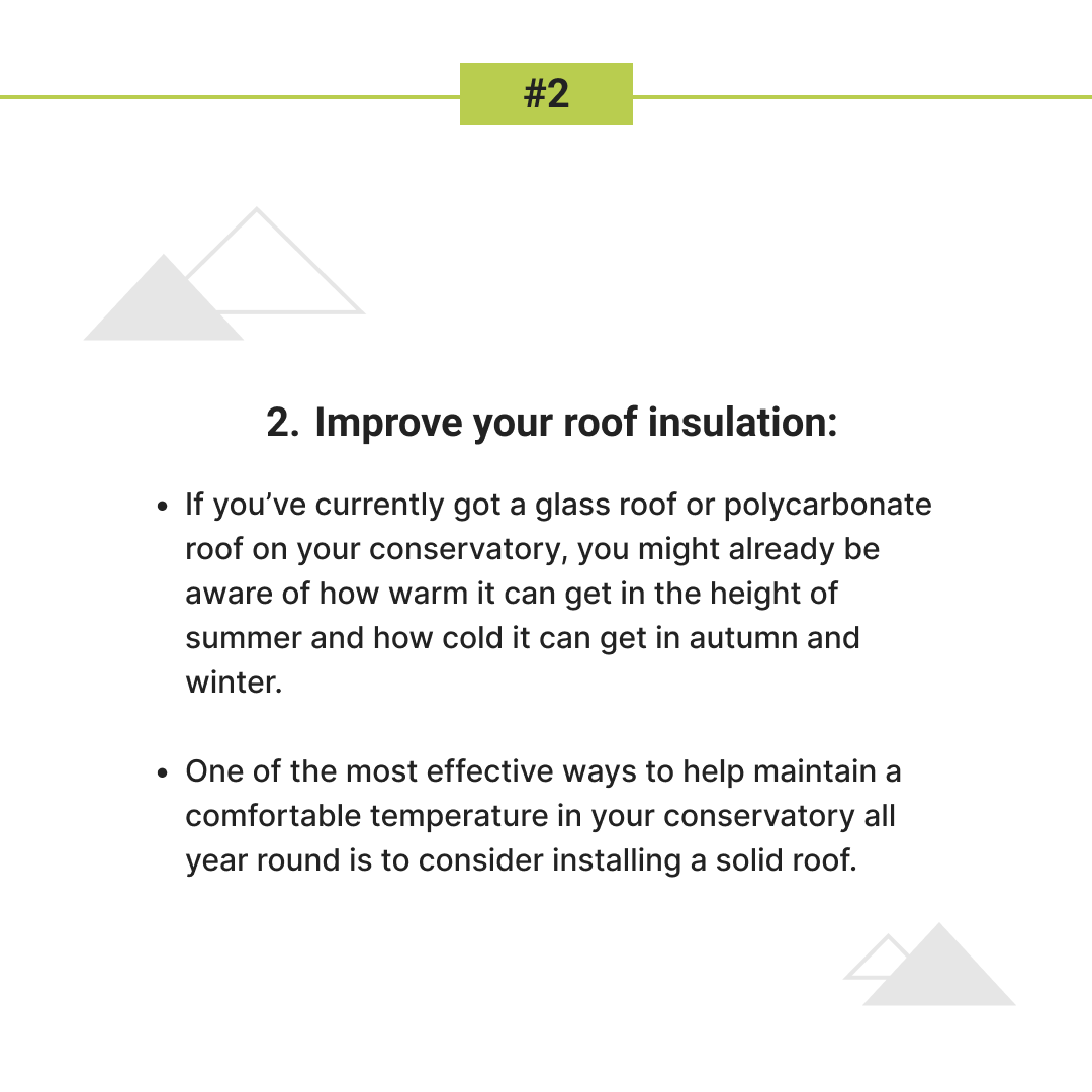 Projects4Roofin's tweet photo. 🍂🏡 Autumn is just around the corner, and it's the perfect time to transform your conservatory into the ultimate cosy haven! Swipe for 3 top tips to enjoy your conservatory this fall. https://t.co/JBE8GqZWgr