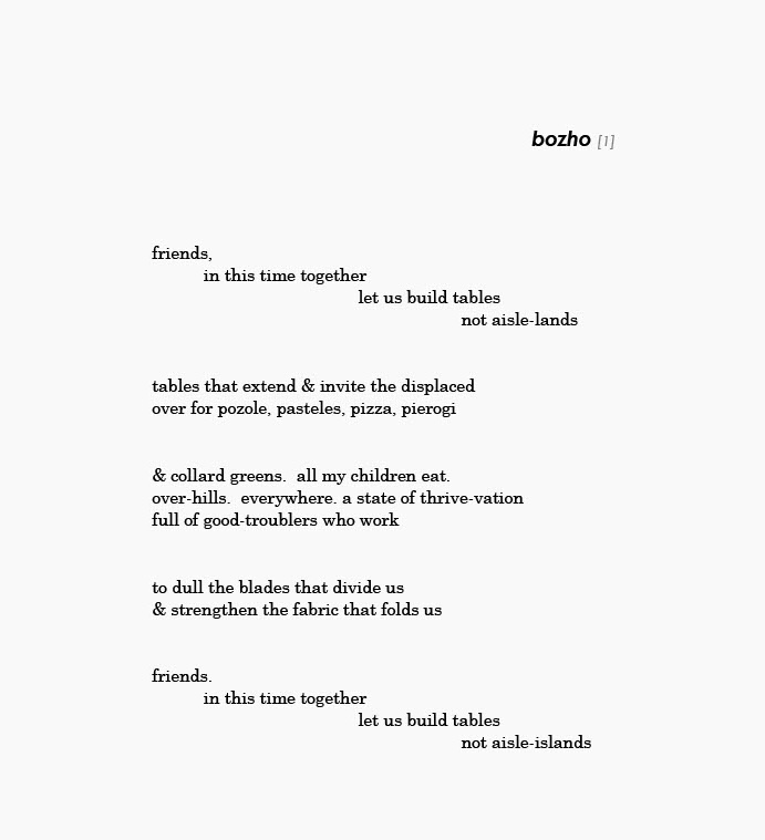 "bozho [1]" by Chicago Poet Laureate avery r. young (<a href="/beblk/">avery r. young</a>) #ChicagoSaysWelcome #poetry #dnc2024 #welcometochicago