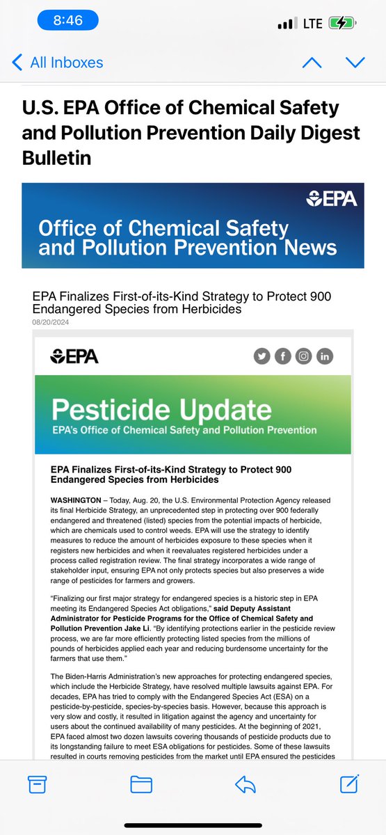 It’s here. The finalized herbicide strategy From the EPA. regulations.gov/document/EPA-H…