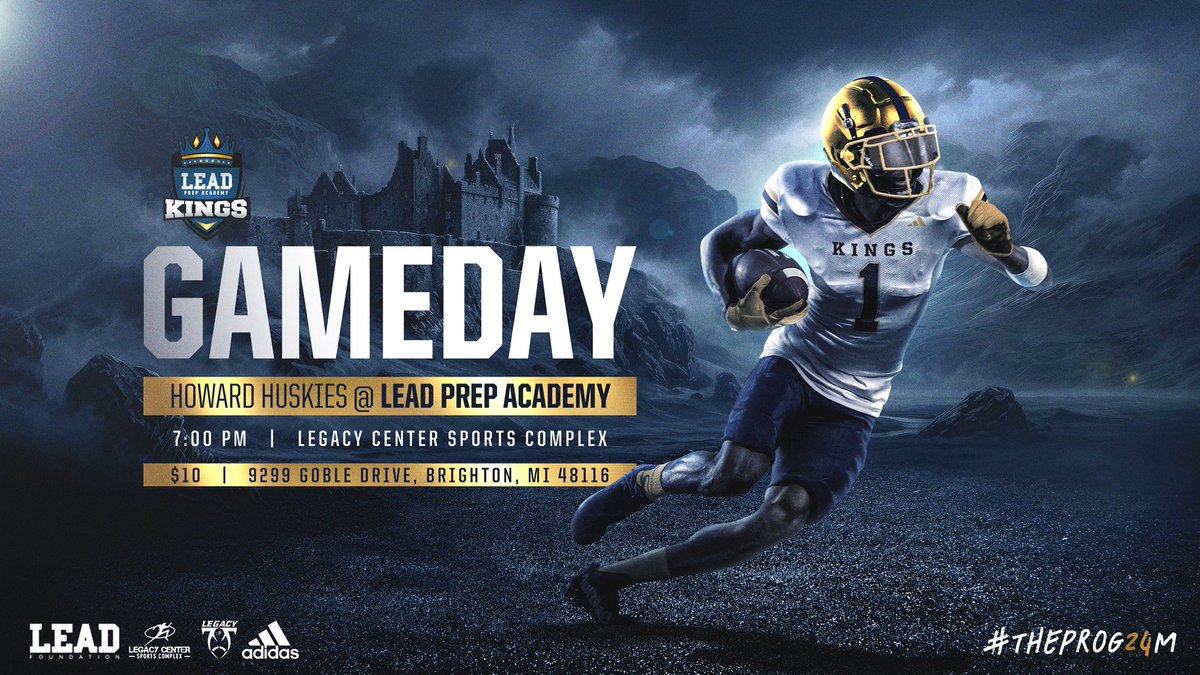 LEADPrepAcad's tweet image. GAME 1 TONIGHT (7PM) AT THE @Legacy_CenterMI IN BRIGHTON, MI #THEPROG24M #K1NGS👑