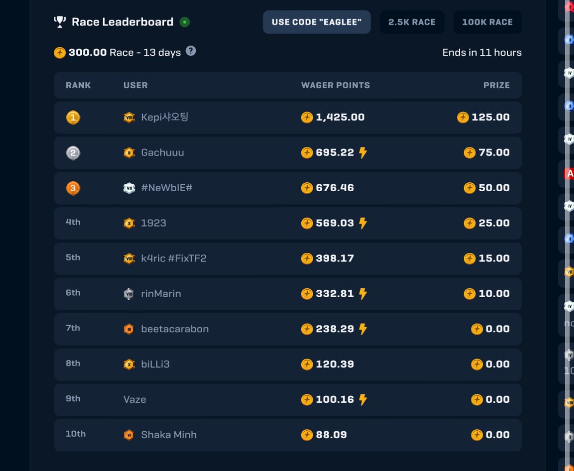 LAST 11 HOURS ON 400 COIN RAINGG LEADERBOARD + COMP