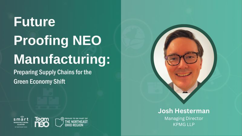 Join us @ Future Proofing NEO Manufacturing: Preparing #supplychains for the Green Economy Shift!

Our Opening Keynote is <a href="/KPMG/">KPMG</a>'s Director of Sustainability, Josh Hesterman, who will discuss Strategic Integration: Business Success in the Green Economy.

bit.ly/45CdSad