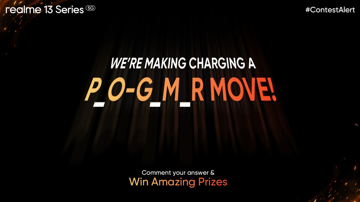 #ContestAlert
Think you're a gaming legend?

Test your knowledge of gaming slang and win* amazing prizes. #realme13Series5G offers #UnmatchedSpeed and performance, so you can dominate the leaderboard.

Know more: bit.ly/3YSGYAK
#SpeedAhead