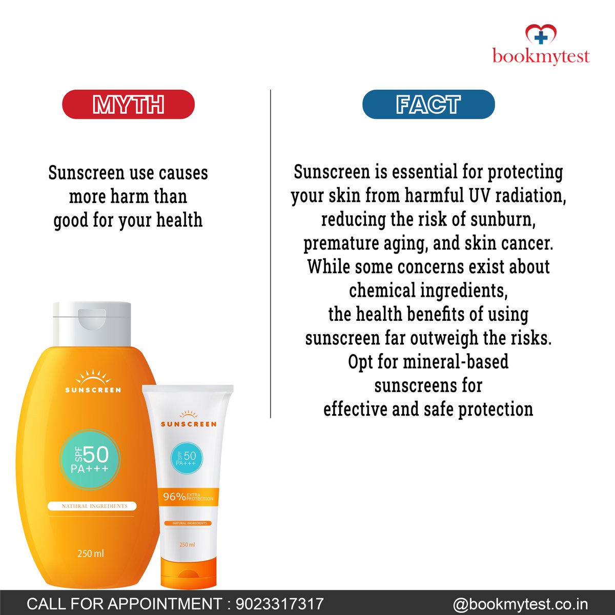 Bookmytest_'s tweet image. #muth #fact #mythandfact #bookmytest