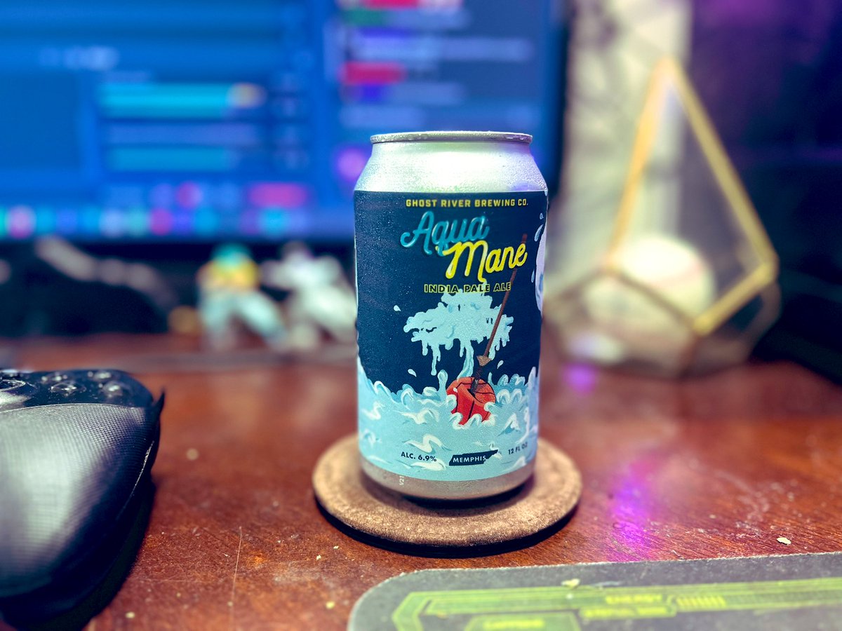 On the menu for today’s broadcast is <a href="/GhostRiverBrew/">Ghost River Brewing</a> Aqua Mane IPA! I thoroughly enjoyed the smoothness of this brew &amp; love the ode to <a href="/memgrizz/">Memphis Grizzlies</a>. I give it 9.5/ 10! Join us THIS SUNDAY for <a href="/Mem_Wrestling/">Memphis Wrestling</a> featuring ECW Legend THE SANDMAN…. Or The Sandmane? SALUD! 🍺🧜‍♂️⭐️⭐️⭐️⭐️⭐️
