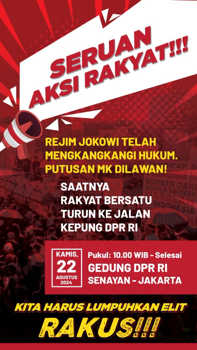 Kepung DPR RI