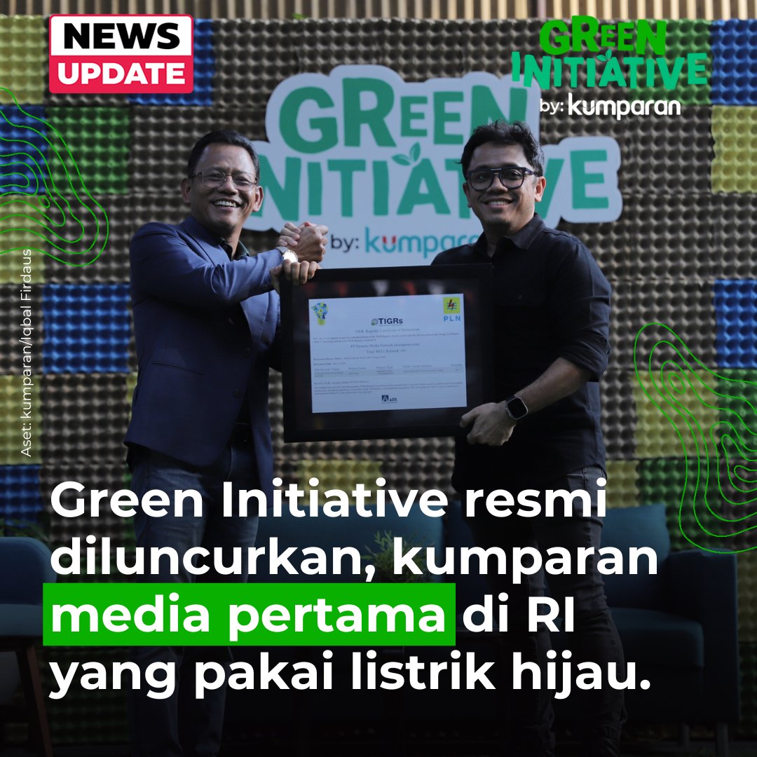 kumparan meluncurkan laman baru, Green Initiative, dalam acara Green Initiative Connect yang disponsori PLN di Taman Komunitas kumparan, Rabu (21/8). #newsupdate #update #news #oneliner
