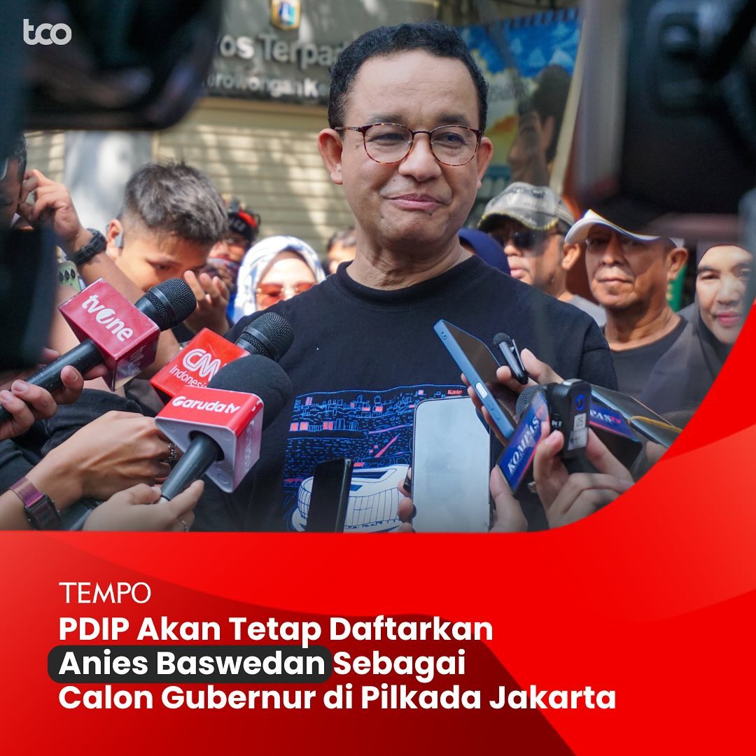 Partai Demokrasi Indonesia Perjuangan berkukuh akan tetap mendaftarkan pasangan calon gubenur dan wakil gubernur dalam pemilihan kepala daerah atau Pilkada Jakarta. 

#TempoHeadliner