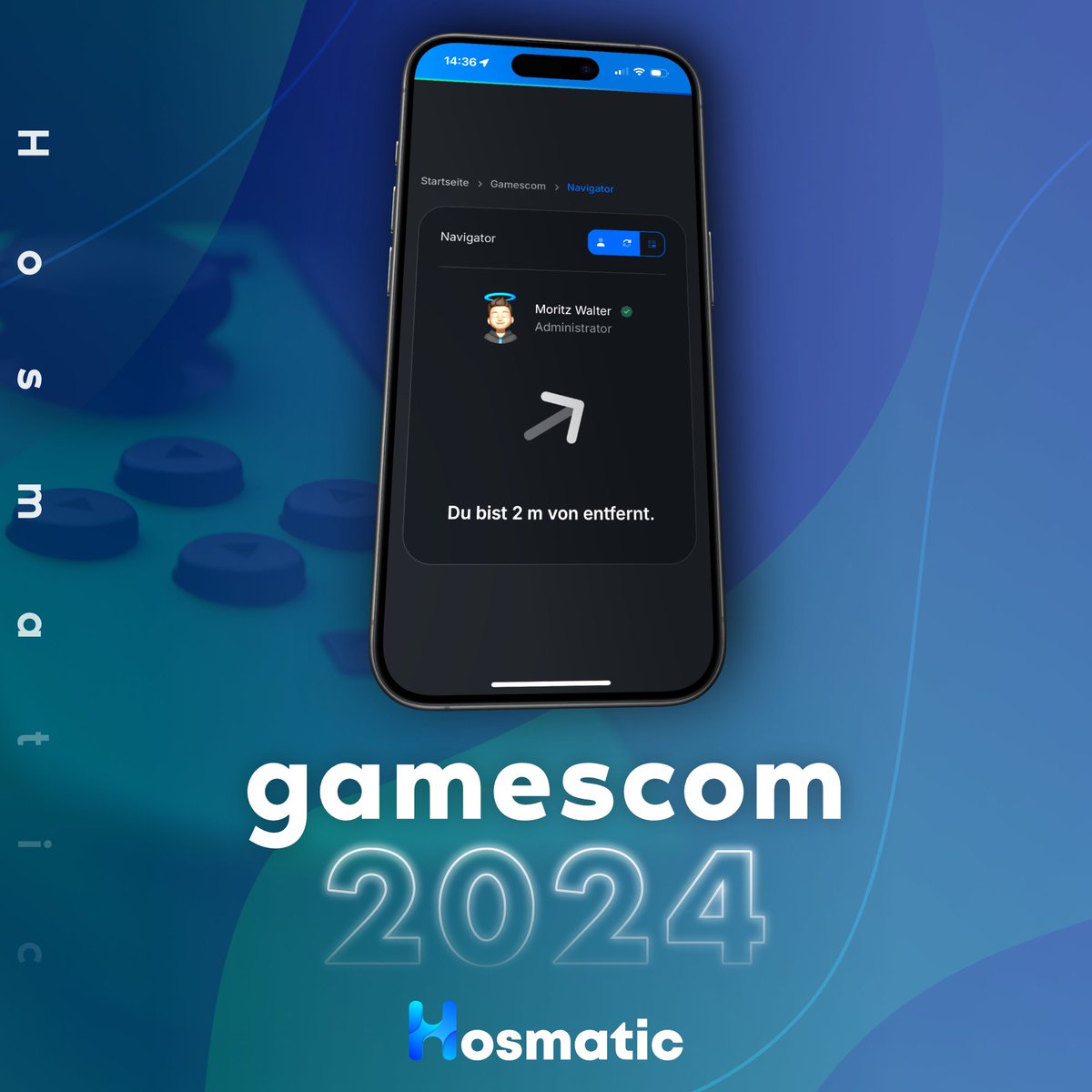 Hosmatic @ Gamescom 2024 🕹️

Auch dieses Jahr könnt ihr das Hosmatic-Team auf der Gamescom treffen. 🔍
Dazu könnt ihr mit unserem MaticGator Teammitglieder verfolgen, um Webseite-Badges und andere Dinge abzustauben. 🧹

Mehr Infos hier: hosmatic.com/gc

#gamescom2024