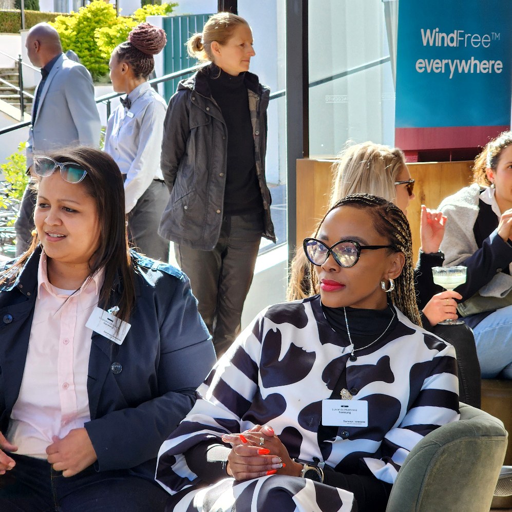 SamsungSA's tweet photo. Cutesy, mindful &amp; demure 🌸💅 on every other day! But today, we focus on #WomenInBuiltEnvironment, where you can be all of that and more, thanks to #Samsung.#WIBE https://t.co/CuZGYZ4p9y