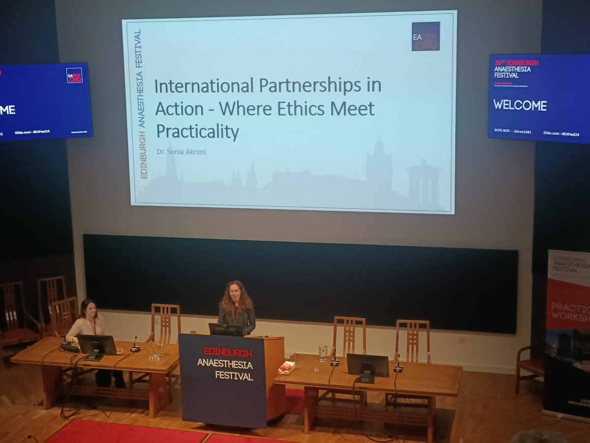 To continue the international theme of the afternoon session, Dr Sonia Akrimi helps us consider some of the ethical and practical issues with international partnerships in healthcare. <a href="/RCoANews/">Royal College of Anaesthetists</a> <a href="/wfsaorg/">WFSA</a>