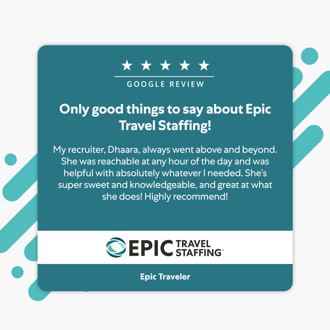 EpicAllied's tweet image. Our team of expert recruiters is all about going the extra mile to support you every step of the way.

Connect with us! epictravelstaffing.com

#EpicTravelStaffing #CandidateTestimonial #TravelAssignment