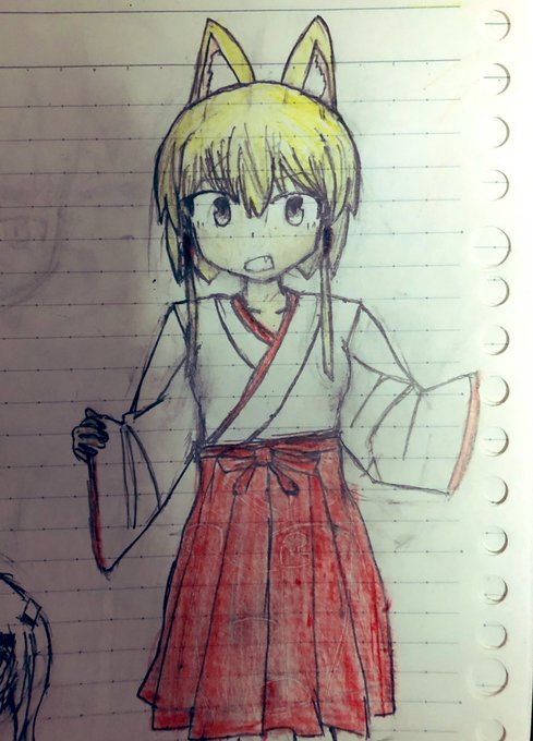 画像フォルダ漁ってたら太古の昔に描いたけもみみ出てきた 