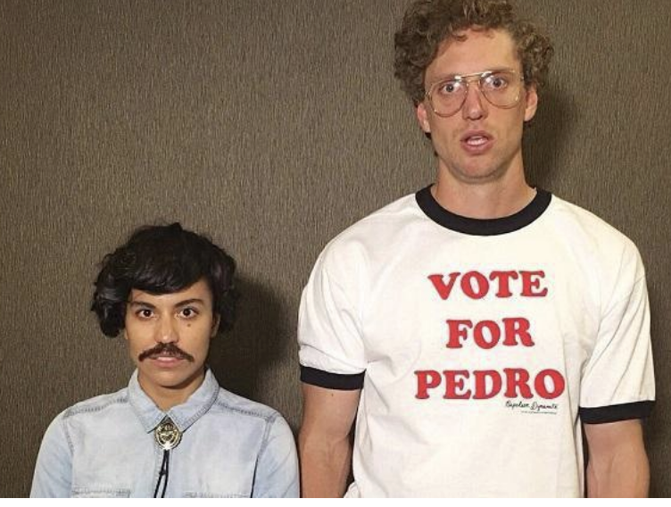 marketswithmay's tweet photo. Elections are a weird thing... I was curious &amp; pleasantly surprised this shirt is making a resurgence. #napoleandynamite #Election2024 https://t.co/p5smzz3PYR