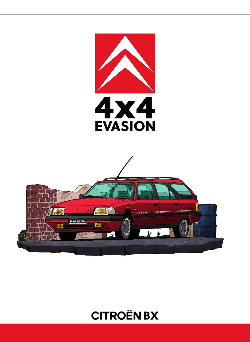 「4x4series#Citroën #SUZUKI #VWGOLF  #FIAT」|ヴォルフのイラスト