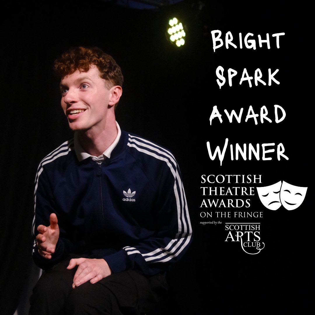 We always knew <a href="/alexistrait/">Alexander Tait</a> was a Bright Spark 👏👏

🎉 Congratulations Alex for winning the Bright Spark Award at the #ScottishTheatreAwards for your funny, moving, GENIUS <a href="/kevcampbellplay/">Kev Campbell Was He</a>! 

#EdFringe #KevCampbellWasHe