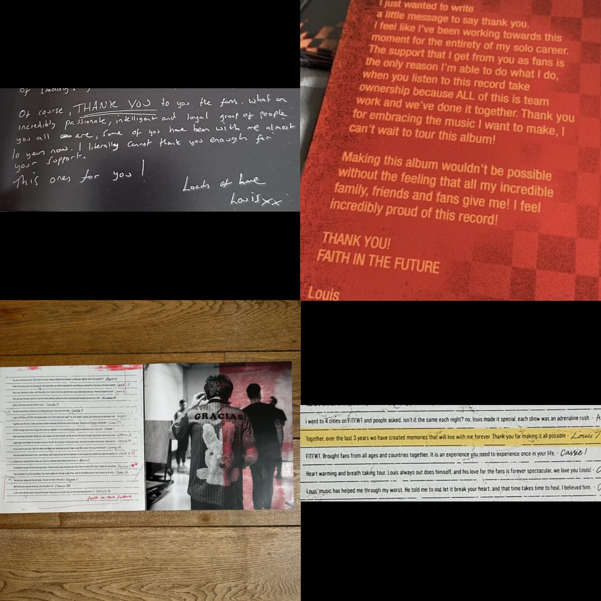 speaknow_louis's tweet photo. -walls: "que equipo tan increible, apasionado y leal"
-fitf: "tomen el crédito por que es trabajo en equipo y lo hicimos juntos"
-live álbum: "juntos, en los últimos 3 años hemos creado recuerdos que vivirán conmigo para siempre"

sólo los mensajes de louis en sus álbumes ❤️‍🩹 https://t.co/Y2T45fRd54