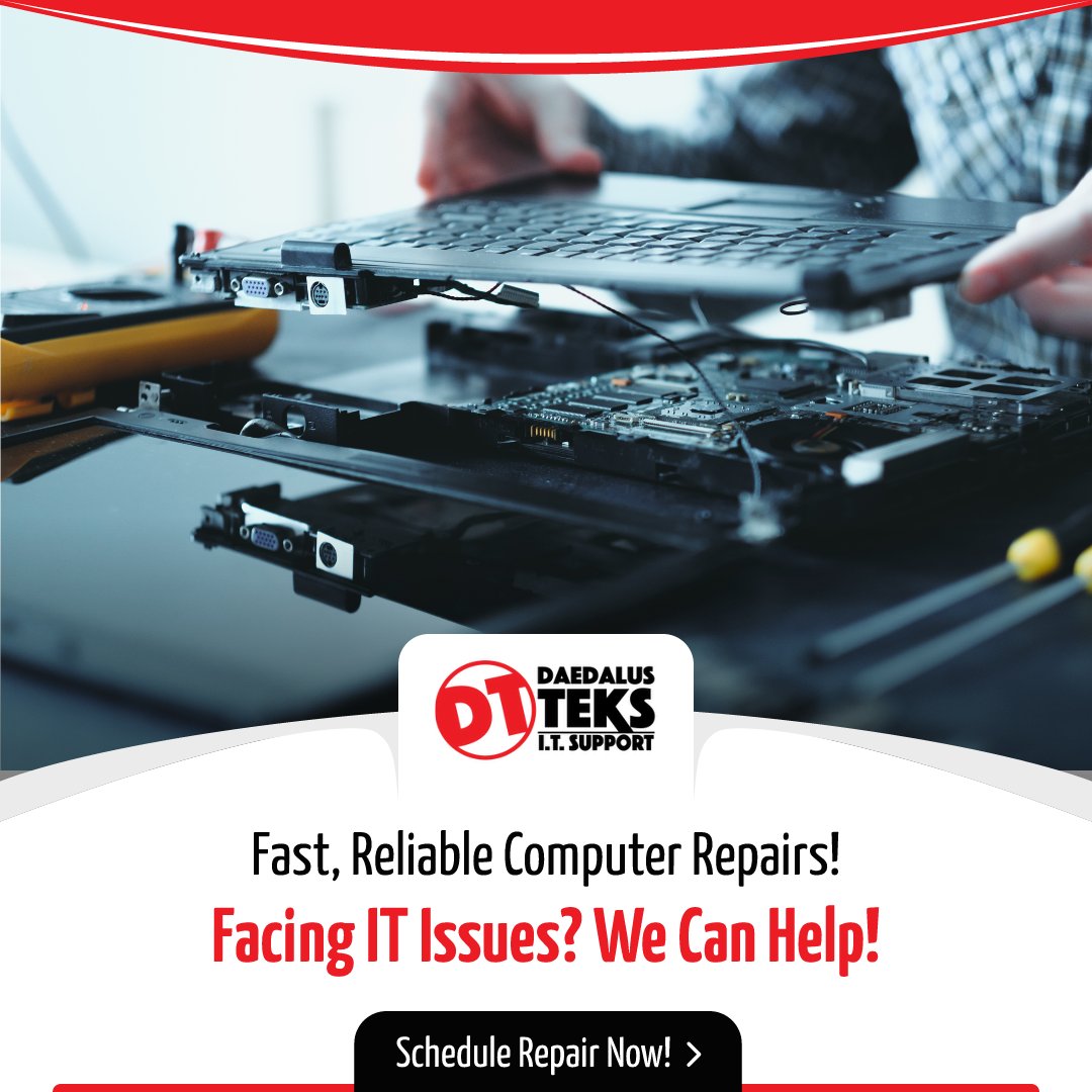 DaedalusTeks's tweet image. Daedalus Teks – Computer Repair and Maintenance Services
Ensure your systems run smoothly with our comprehensive IT support. From hardware upgrades to software issues, we cover it all. On-site and remote support available.

#macsupport #newmexico #albuquerque #newmexicotrue