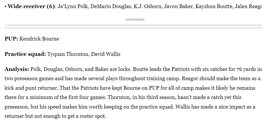 EverythingCelts's tweet photo. @FAmmiranteTFJ From Ben Volin, Pats beat write at the Boston Globe, predicting the 53 man roster, posted yesterday: https://t.co/4PsCwsUun4