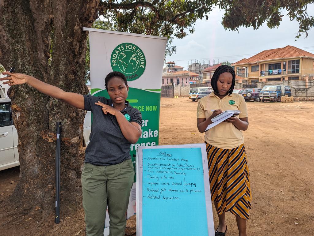 Fridays4FutureU's tweet photo. Today, we engaged with the Gaaba community, addressing the climate related challenges impacting Lake Victoria. We shared insights and developed strategies to protect this vital ecosystem, strengthening our โI Am Lake Victoriaโ campaign. #FridaysForFuture #IamLakeVictoria https://t.co/Zq4vAnzGAv