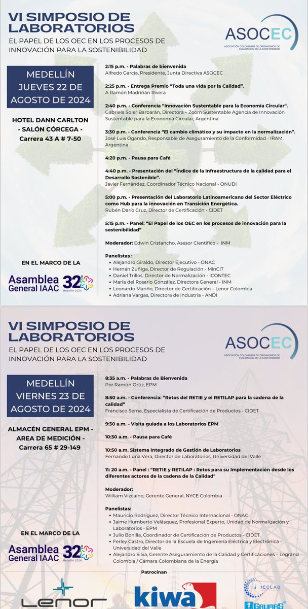 🇪🇸En el marco de la asamblea general de #IAAC, extendemos la invitación de <a href="/ASOCEC1/">ASOCEC</a> .

#AsambleaIAAC2024 

🇺🇸 In the context of the #IAAC General Assembly, we are pleased to extend an invitation from <a href="/ASOCEC1/">ASOCEC</a>.

#IAACAssembly2024