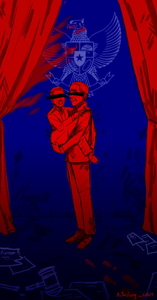 Puri24A's tweet image. 'Gendongan ayah'

_210824 #KawalPutuskanMK #TolakPolitikDinasti