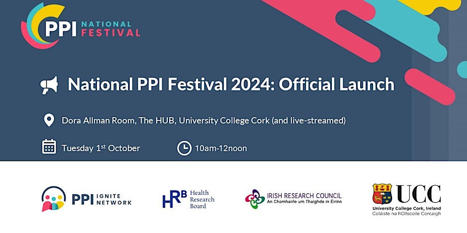 PPI Ignite Network @ UCC (@ppi_ignite_ucc) on Twitter photo Registration for the National PPI Festival 2024 Launch Event is now LIVE! 🎉
Register ⬇️
In-person: shorturl.at/XWH07
Online: shorturl.at/cDL0G
#PPIFestival2024 #publicinvolvement #PPI #PPIE #coproduction
<a href="/PPI_Ignite_Net/">PPI Ignite Network Ireland</a> <a href="/hrbireland/">HealthResearchBoard</a> <a href="/HRCIreland/">Health Research Charities Ireland - HRCI</a> <a href="/IrishResearch/">We are now Research Ireland</a> <a href="/UCC/">UCC Ireland</a> Registration for the National PPI Festival 2024 Launch Event is now LIVE! 🎉
Register ⬇️
In-person: shorturl.at/XWH07
Online: shorturl.at/cDL0G
#PPIFestival2024 #publicinvolvement #PPI #PPIE #coproduction
<a href="/PPI_Ignite_Net/">PPI Ignite Network Ireland</a> <a href="/hrbireland/">HealthResearchBoard</a> <a href="/HRCIreland/">Health Research Charities Ireland - HRCI</a> <a href="/IrishResearch/">We are now Research Ireland</a> <a href="/UCC/">UCC Ireland</a>