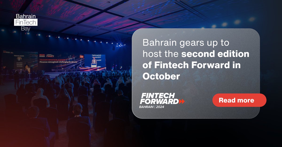 FinTechBay's tweet image. Bahrain is gearing up for its second edition of @Fintechforward, which will be programmed by @economistimpact, hosted by @bahrainedb and supported by the @CBB_News and Bahrain FinTech Bay. 🇧🇭 

🔗 Read more: bahrainfintechbay.com/news

#FinTechBay #FintechForward2024 #Bahrain