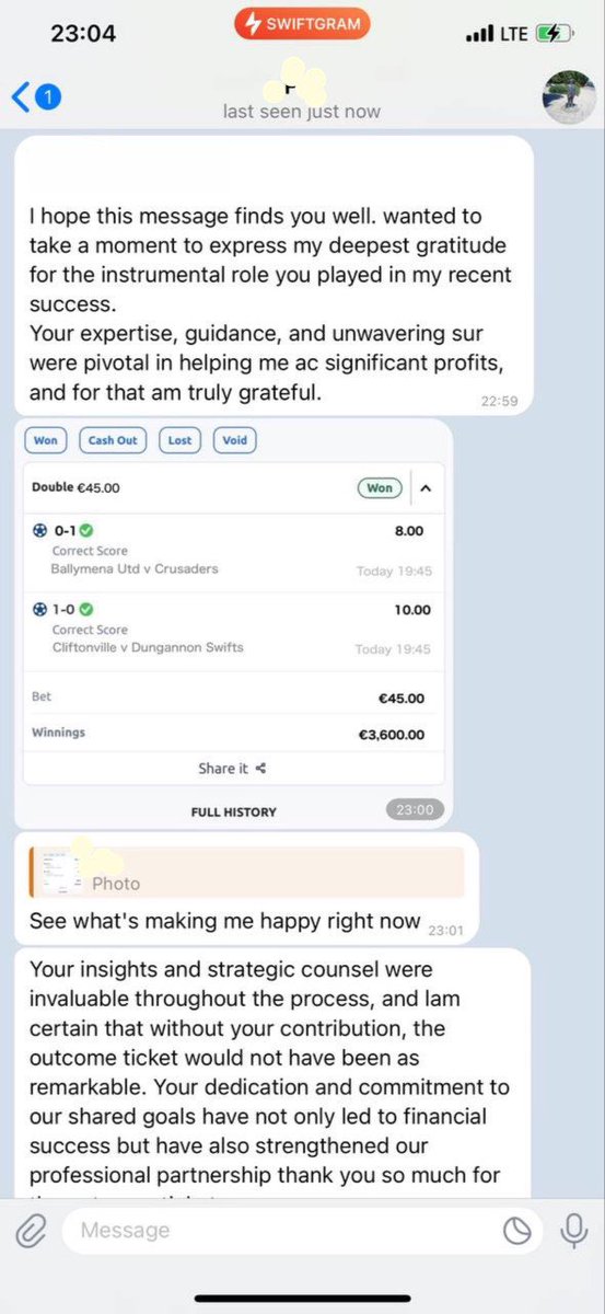 Correct score games has been posted in my telegram channel.. If you are interested kindly click on the Link below to join telegram 
t.me/+Y-rOW0DyvqE2O…

t.me/+Y-rOW0DyvqE2O…