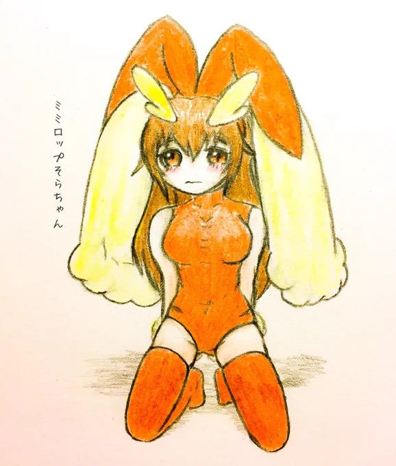 バニーの日と言われてもウチにはミミロップそらちゃんとメガミミロップそらちゃんしかいないよ #バニーの日 