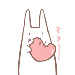 #バニーの日2024 初期に描いてたうさはまだ癒し度高め(?)でした
