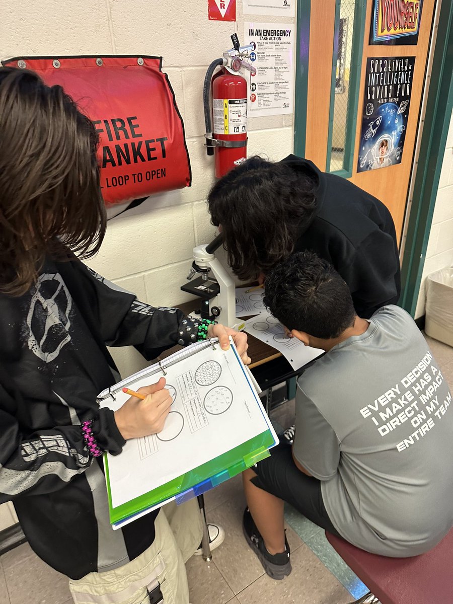 GarzaScience's tweet photo. Students differentiate plant and animal cells using microscopes. Also, recognizing all organisms are composed of cells. Encouraging ALL students to think like a scientist 👩🏻‍🔬 @cobras047 @catheymslibrary @CatheyMSLib @mjherrera705 @misd_weRscience https://t.co/ZTgDKrVZdk