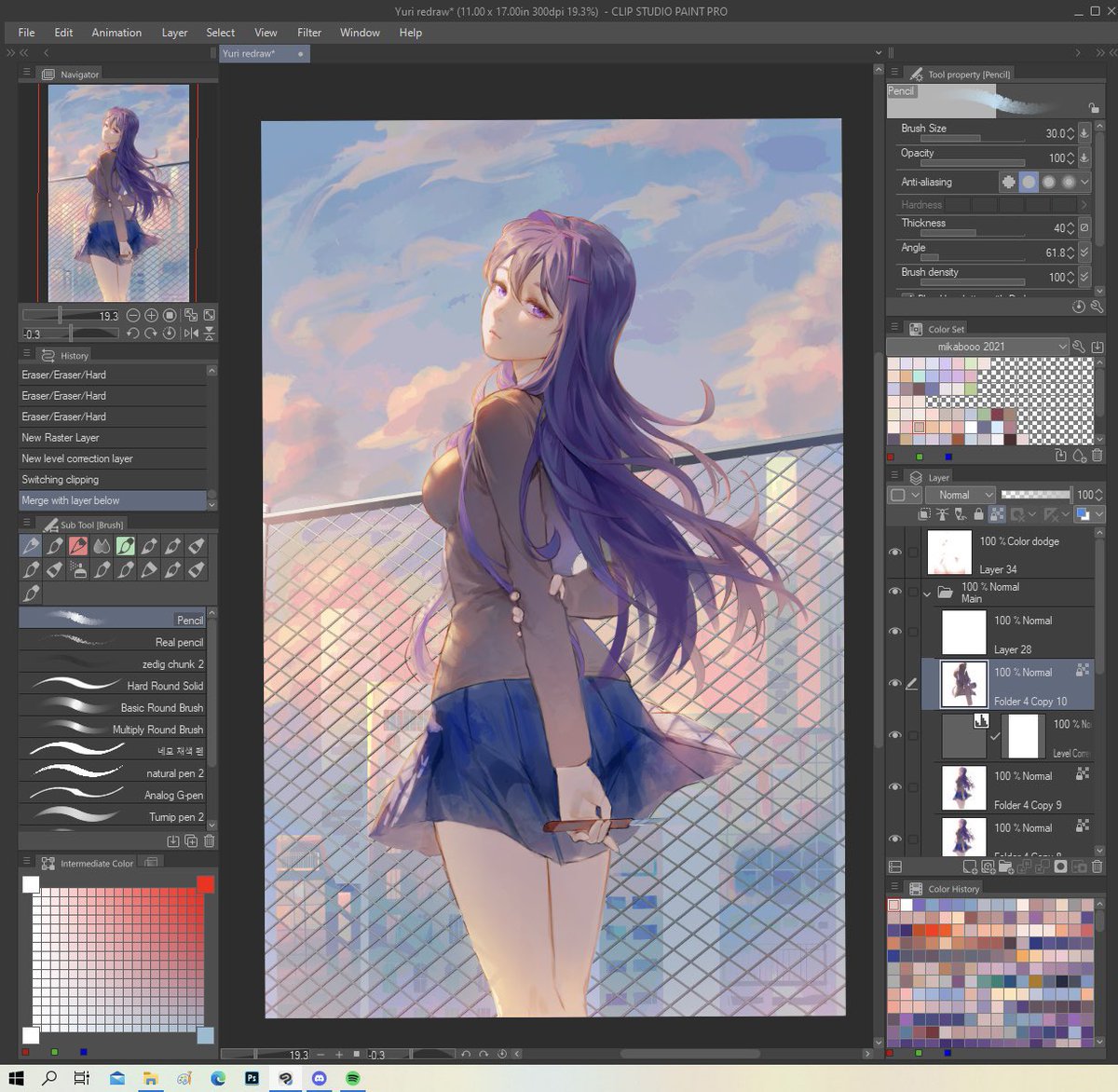 Happy International Yuri Day! Still crying over this wip artwork I failed to save :’) 

#DokiDokiLiteratureClub #JustYuri #DDLC
