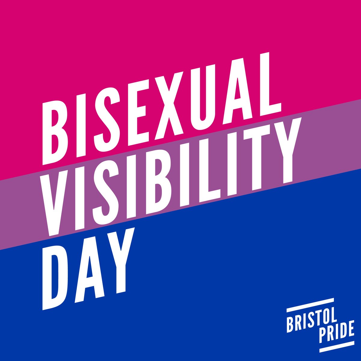 Bristol Pride are celebrating #bivisibiltyday💜 Celebrating bi identities, raising the voice of bi people, &amp; calling for positive change. A large portion of the community face biphobia daily. So let's support this community by lifting voices &amp; celebrating bi people in our lives.