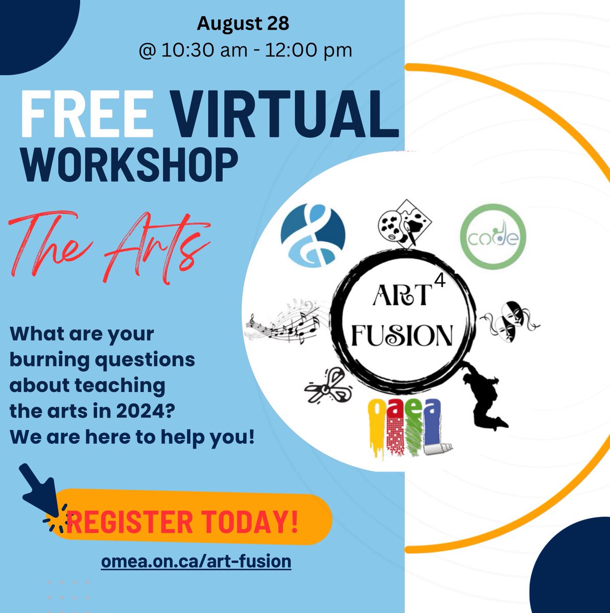 ✏️ Elementary Educators:
🎵 Free virtual event on Aug. 28th, 2024. 
▶️ Click here to register for the link: forms.gle/UuhKRh8yCwinud…