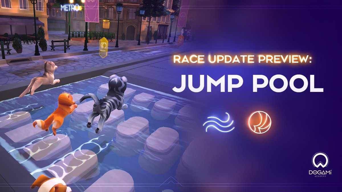 SUMMER UPDATE PREVIEW 3! 👀

It’s almost time to put your swimming and jumping skills to the test in the dual-skill Jump Pool! 

Get your Dogamí ready to make a splash 🌊