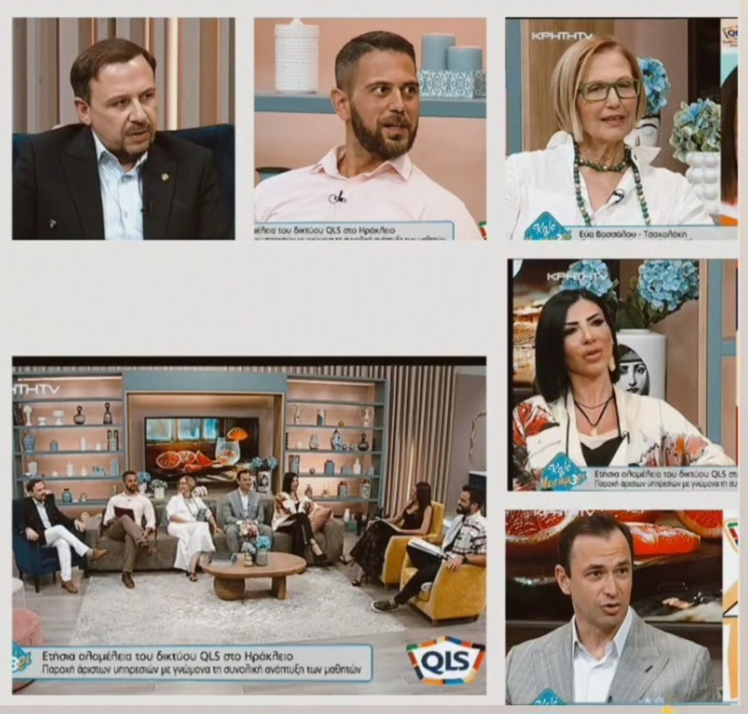 qlsnetwork's tweet image. On 12/7, the @qlsnetwork  schools of Crete had the pleasure of speaking on @krititv about the exclusive, award-winning programmes &amp;amp; services available at QLS Schools across Greece.
➡️youtu.be/kHUun3mMTYo?fe…
#krititvnadeis #qls #education #efl #esk #elt #tefl #eaquals @eaquals