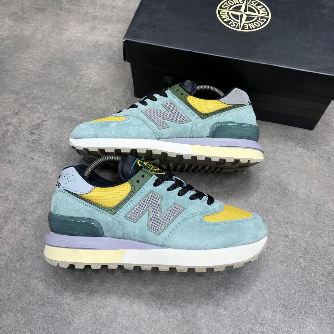 New Balance 574 LEGACY × STONE ISLANDLight Green Sneakers Now Available in 40-45 
N65,000