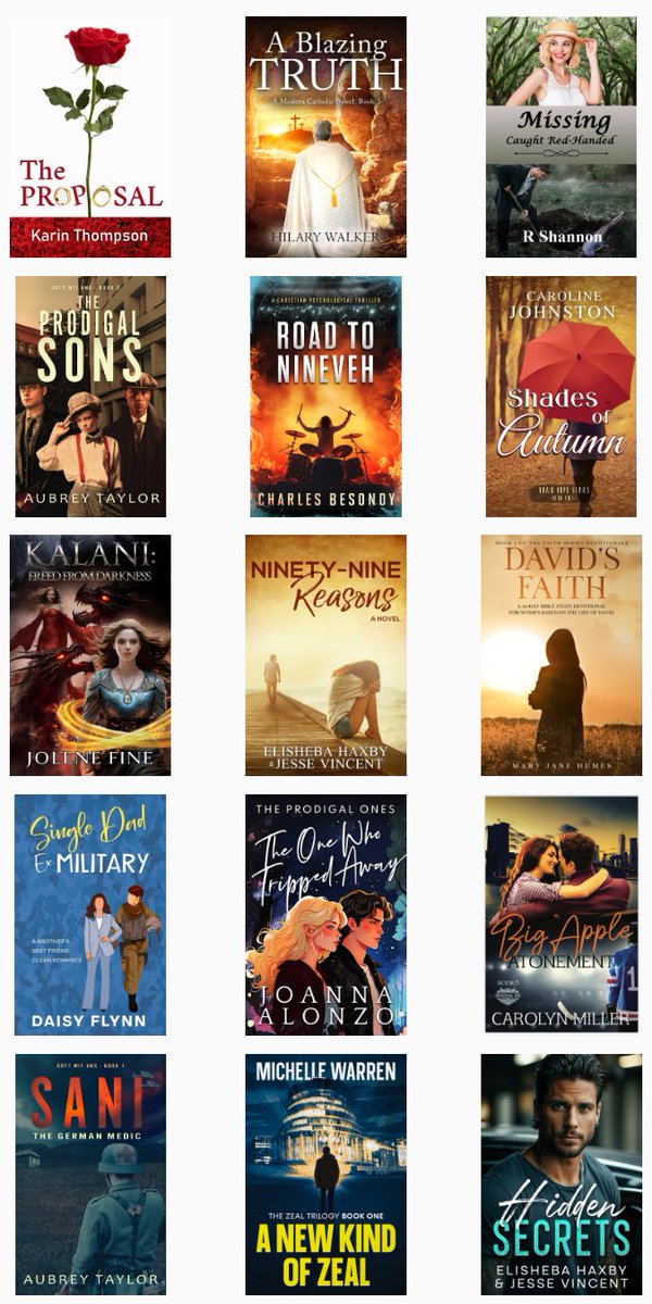 RShannonAuthor's tweet image. 🏛️⚔️   EDGY CHRISTIAN EBOOKS ♦🙏🏼⚔️🏛️
AUGUST EDGY CHRISTIAN FICTON BOOK FAIR
Stock up for Autumn - Clean but Edgy Christian Books
books.bookfunnel.com/August_Edgy_Ch…
#christianbooks, #catholicfiction, #cleanbooks, #sweetbooks,