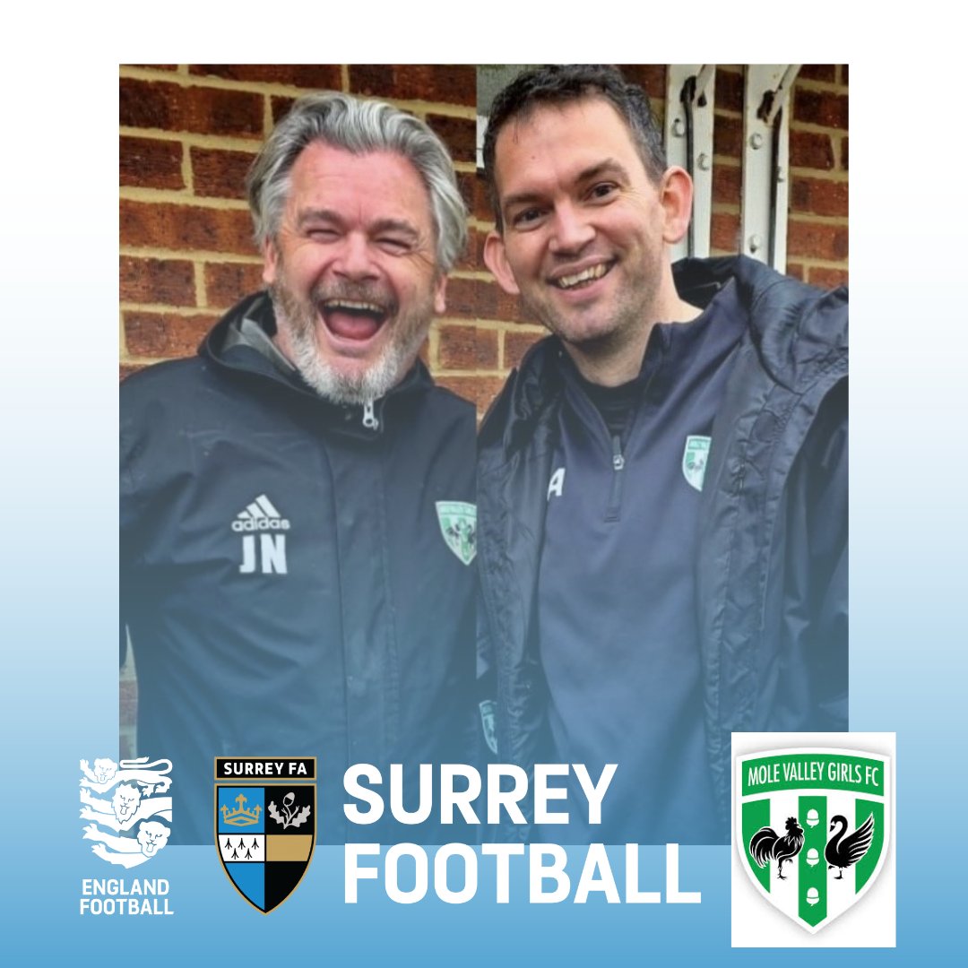 Congratulations to the July winners of our Spirit of Surrey Award - James Nugent and Will Asher from Mole Valley Girls.

Each month staff will select a grassroots football volunteer to win an £150 Amazon voucher.

To nominate someone, visit our website: surreyfa.pulse.ly/k7ycspwxyu