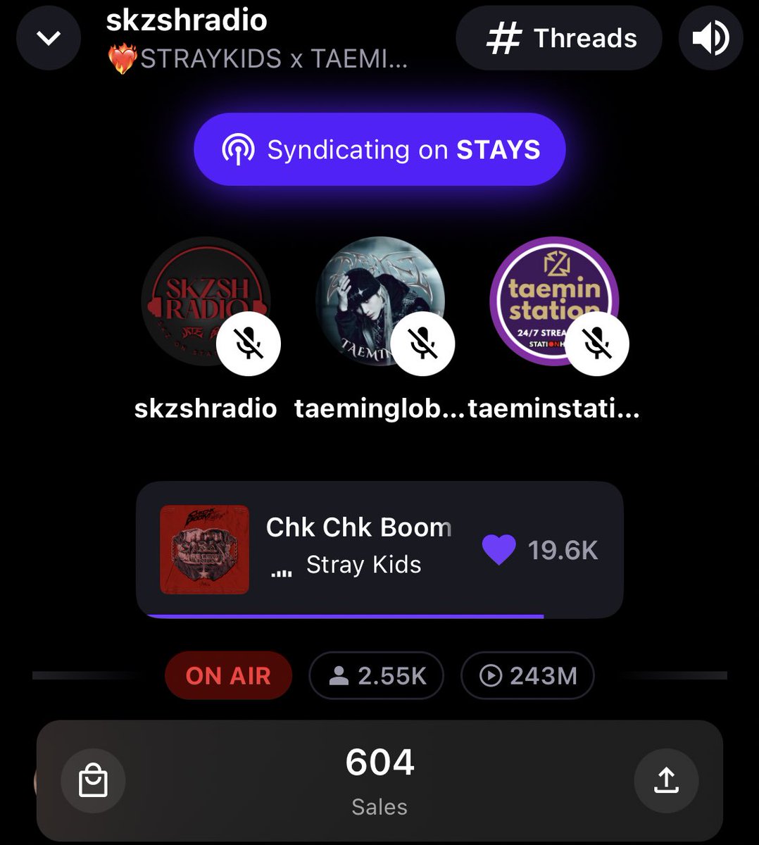 skzshradio's tweet photo. ❤️‍🔥JOIN US ON AIR NOW with @TaeminStation @TaeminGlobal 

#STRAYKIDSxTAEMIN #STAY_SexyInTheAir #TAEMates_ChkChkBoom https://t.co/WnGp1WxDI9