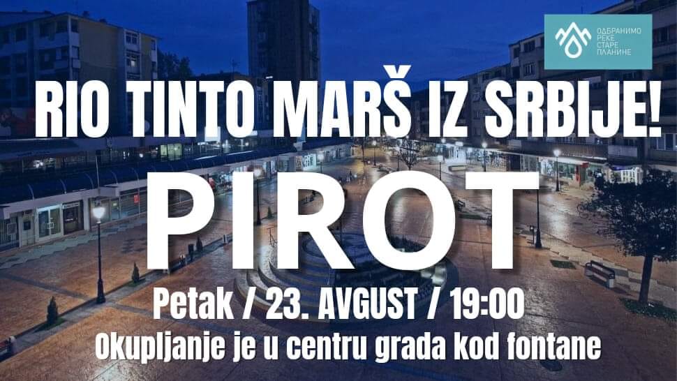 CuvariVatre's tweet photo. Pirot protiv Rio Tinta🔥
#stopriotinto https://t.co/ieDq1KQ73v
