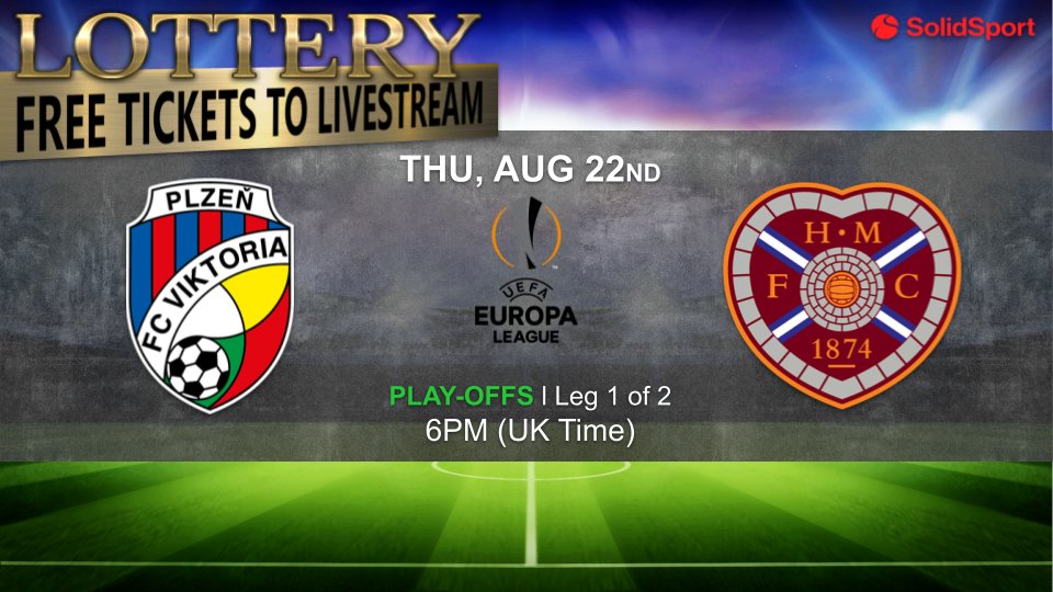 LOTTERY l WIN FREE STREAM TICKETS
🇨🇿 𝗩𝗶𝗸𝘁𝗼𝗿𝗶𝗮 𝗣𝗹𝘇𝗲𝗻 - 𝗛𝗲𝗮𝗿𝘁𝘀 🏴󠁧󠁢󠁳󠁣󠁴󠁿

To participate in our lottery
#1 Follow us
#2 Share this post
📢3 Winners will be announced tomorrow at 3.30pm

🎟️𝗣𝗣𝗩 𝗦𝘁𝗿𝗲𝗮𝗺-𝗽𝗮𝘀𝘀 at €12. Direct link to stream: