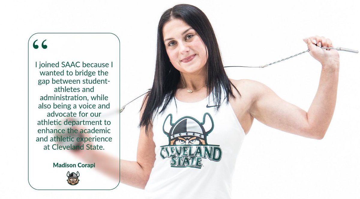 CSU_SAAC's tweet image. Get To Know 🔀 Madison Corapi (Student-Athlete &amp;amp; Alumni Engagement)

👟 Track &amp;amp; Field
📊 Business 
📍PE Building
⭐️ Hopeful, Positive, Supportive 

T.E.A.M.