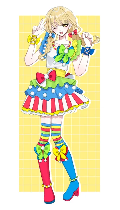 #学マス ことねにみれぃのコーデ着てほしい～の絵