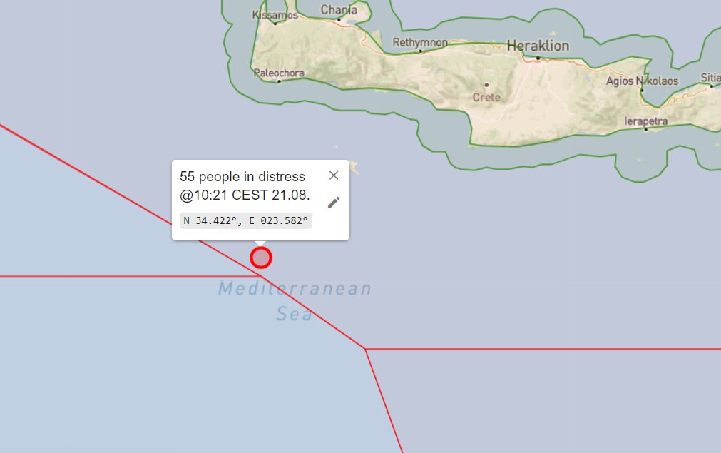 alarm_phone's tweet image. We cannot reach the people any more. The last position they shared with us was in #Greek SAR zone. JRCC Piraeus told us that they ordered two merchant vessels to search for their boat, but they couldn't find them. Relatives are calling us and need answers, where are these people?