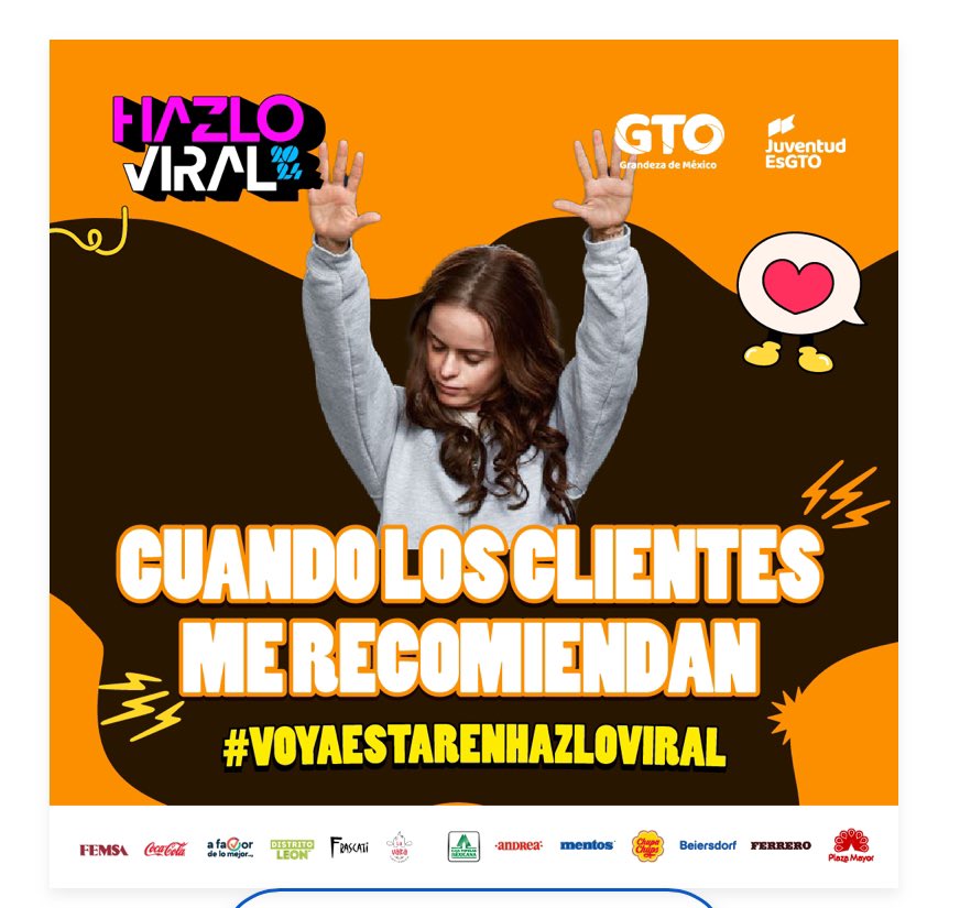 la_pikoz's tweet photo. Ya se registraron? Voy a estar en #HazloViral @hazloviralgto @JuventudEsGto https://t.co/fTkU9MhlKB