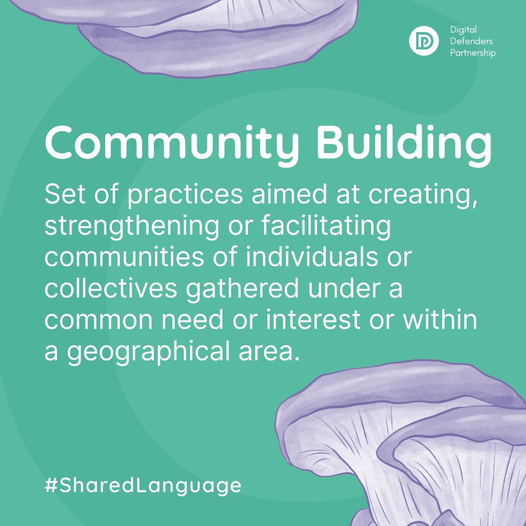 DigiDefenders's tweet photo. #CommunityBuilding
Set of practices aimed at creating, strengthening or facilitating communities of individuals or collectives gathered under a common need or interest or within a geographical area.
https://t.co/hcenpR6PHy
#SharedLanguage https://t.co/wfaxtyYiHe